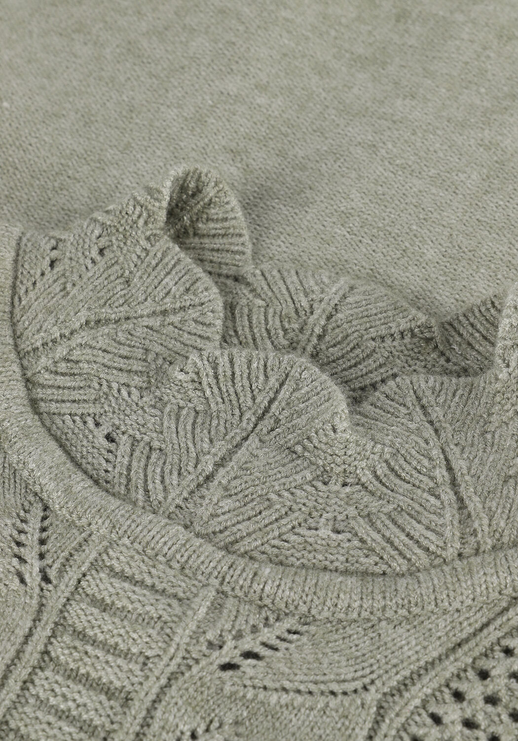 OBJECT Pull OBJPORTIA KNIT L/S PULLOVER en vert - large