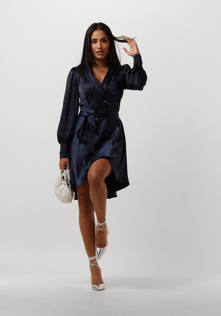 NOTRE-V Mini robe NV-DORIS SATIN DRESS Bleu foncé - large