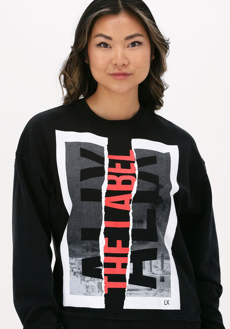 ALIX THE LABEL Chandail LADIES KNITTED ALIX PATCH SWEATER en noir - large