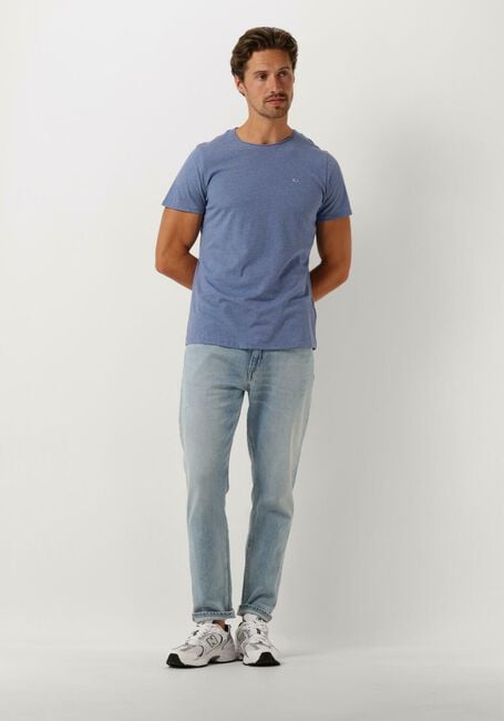 TOMMY JEANS T-shirt TJM XSLIM JASPE C NECK en bleu - large