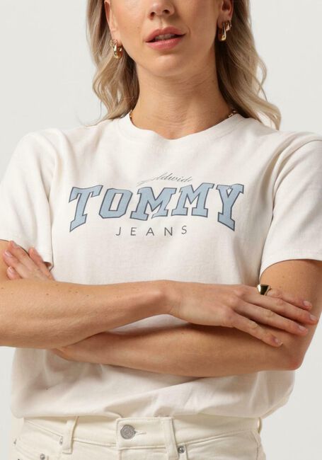 Witte TOMMY JEANS T-shirt TJW RLX VARSITY LUX TEE - large