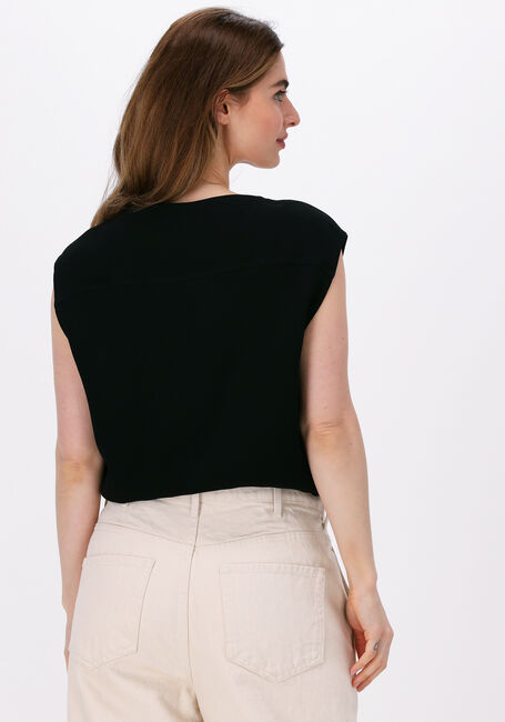VANILIA Haut TRI CREPE SINGLET en noir - large