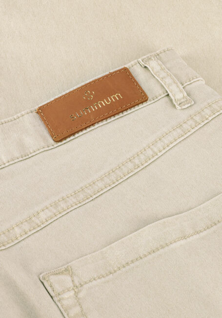 SUMMUM Slim fit jeans SLIM PANT SHIMMER STRETCH TWILL en beige - large