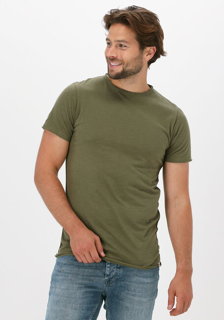 DSTREZZED T-shirt MC. QUEEN BASIC TEE ORGANIC SLUB JERSEY Vert foncé - large