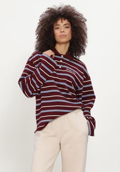 THE LOLA CLUB Pull EMILIA POLO Bordeaux - large