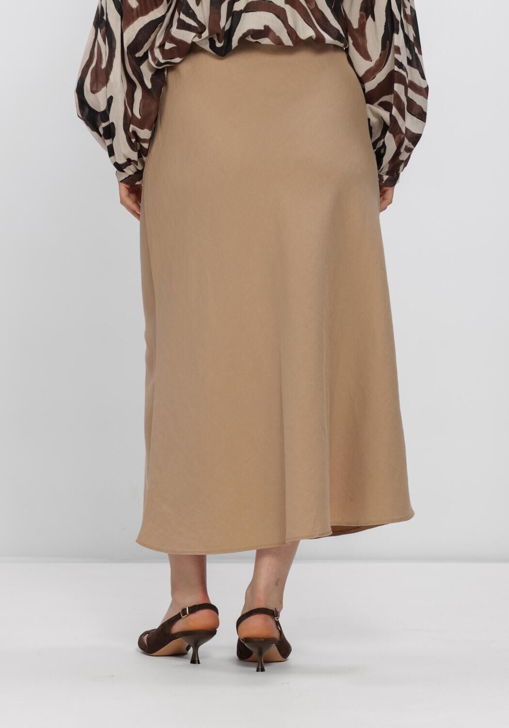 Beige BEAUMONT Midirok LUNA SKIRT - large
