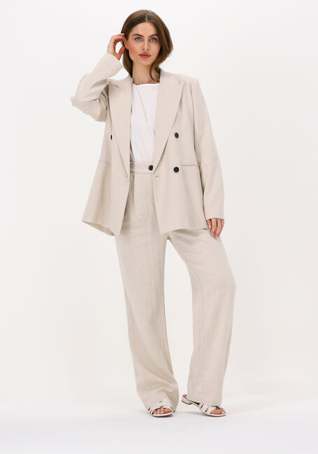 Zand CO'COUTURE Wijde broek LINEN FLARE PANTS - large