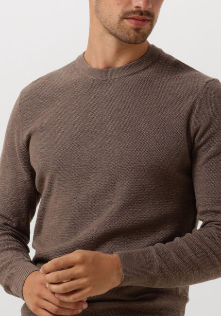PROFUOMO Pull PULLOVER CREW NECK en taupe - large