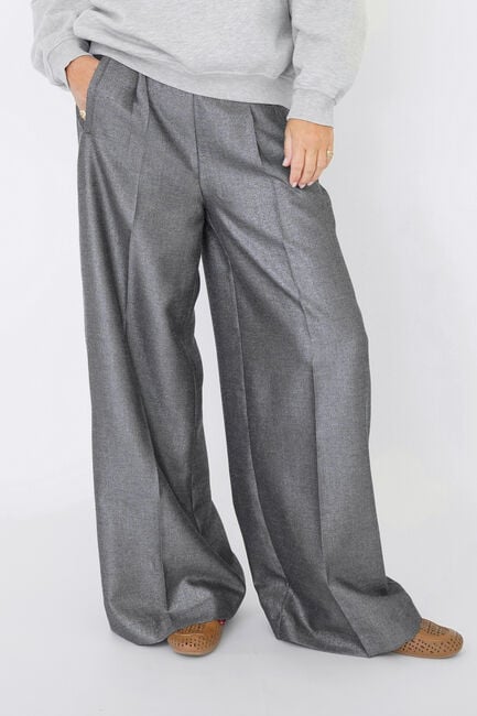 EST'SEVEN JILDAU TROUSER Pantalons Gris clair - large