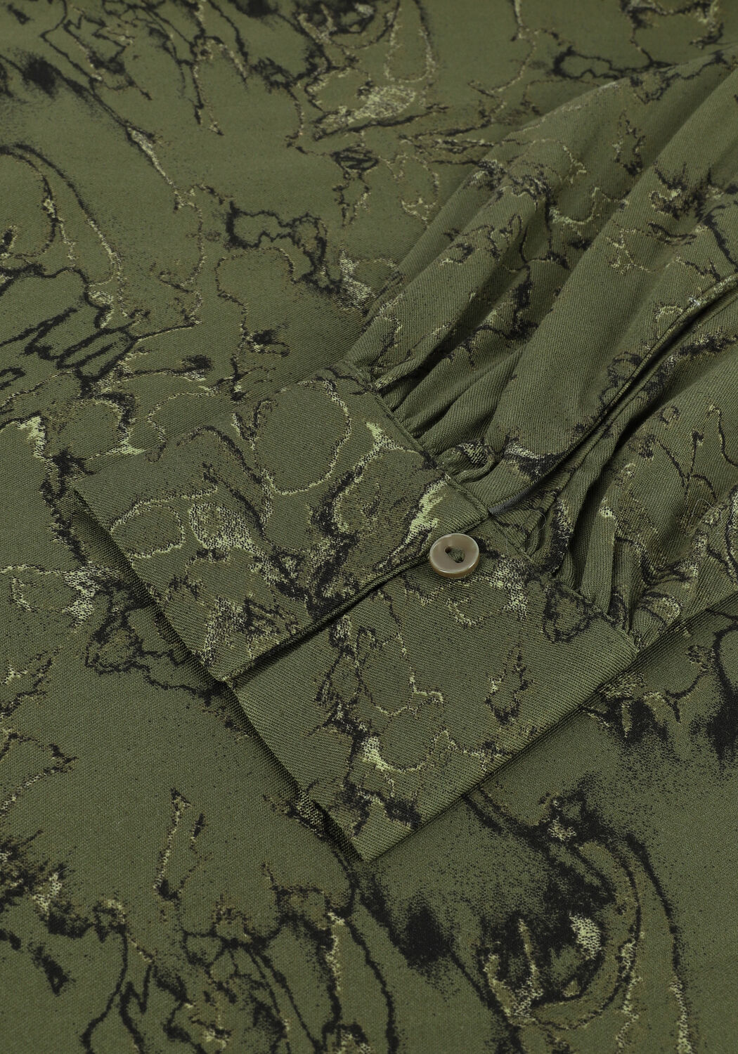 Groene ANOTHER LABEL Maxi jurk CHANIWA DRESS L/S - large