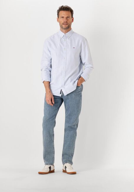 Lichtblauwe TOMMY JEANS Casual overhemd TJM REG OXFORD SHIRT EXT - large