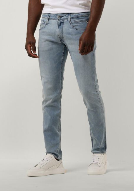 Lichtblauwe REPLAY Slim fit jeans ANBASS PANTS - large