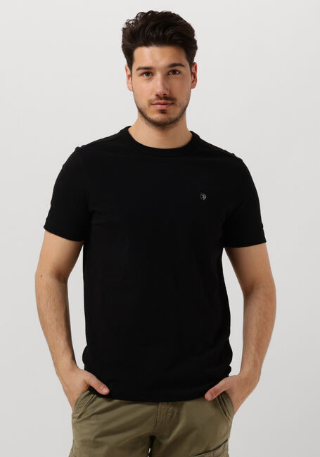 CAST IRON T-shirt SHORT SLEEVE R-NECK ORGANIC COTTON SLUB ESSENTIAL en noir - large
