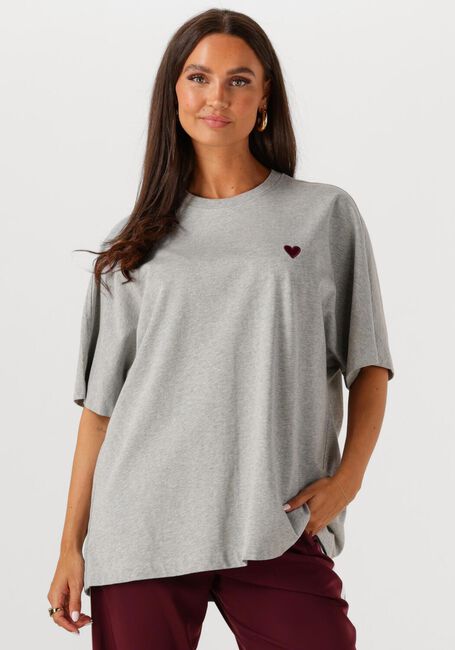 Grijze CATWALK JUNKIE T-shirt OVERSIZED GRAPHIC TSHIRT - large