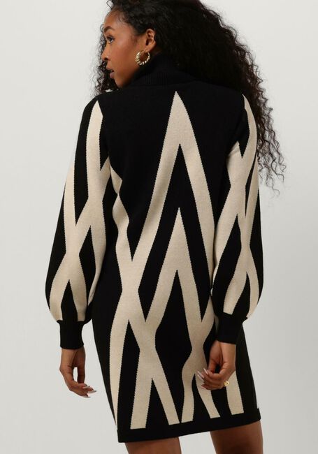 OBJECT Mini robe OBJRAY L/S KNIT ROLLNECK DRESS en noir - large