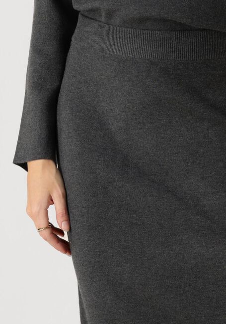 OBJECT Jupe midi OBJREYNARD HW KNIT SKIRT Gris foncé - large