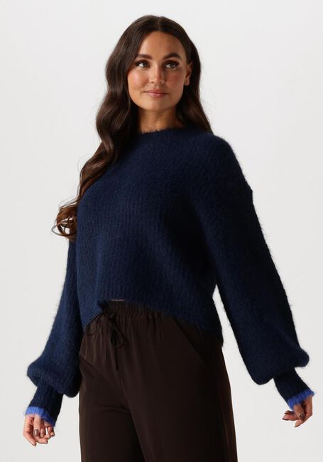 CO'COUTURE CORALEE CROP KNIT Pulls & Gilets Bleu foncé - large
