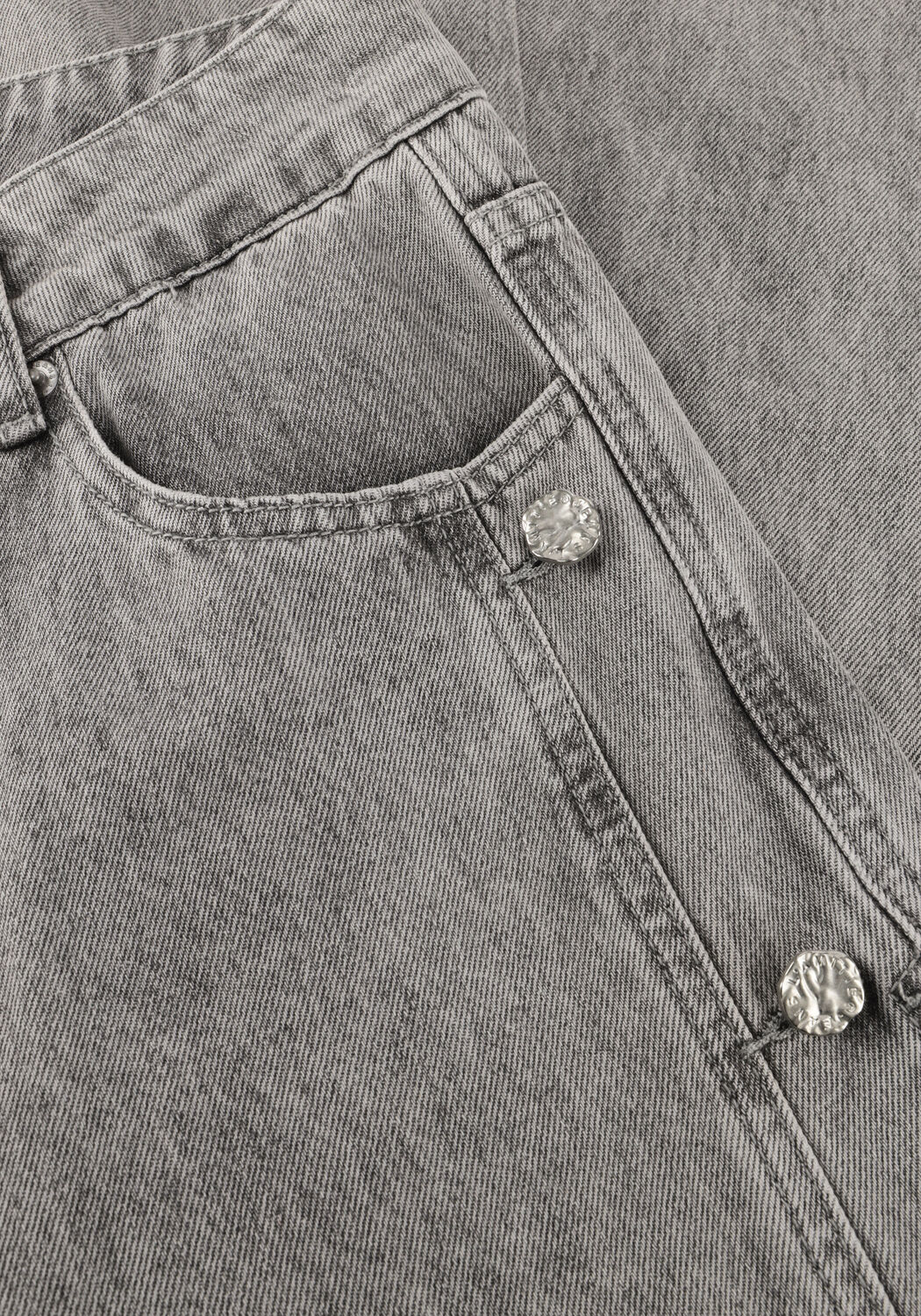 Grijze HAUTE L'AMITI&Eacute; Wide jeans SIDE PANEL BUTTON TALL JEANS - large