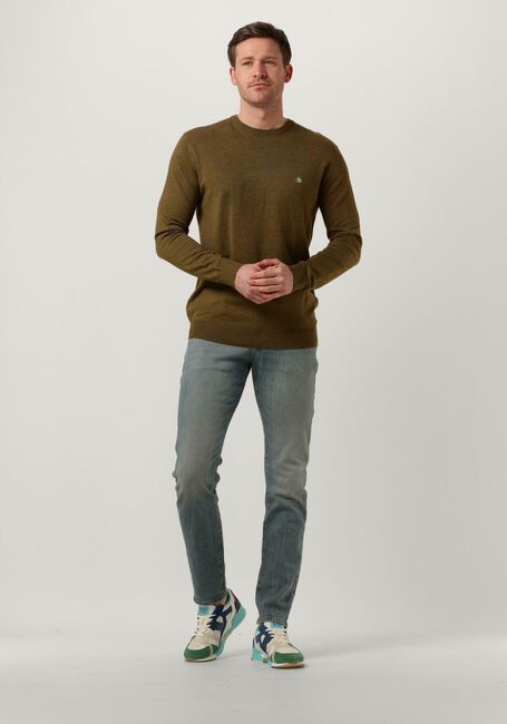 SCOTCH & SODA Pull ESSENTIALS - ECOVERO VISCOSE-BLEND CREWNECK PULLOVER Kaki - large