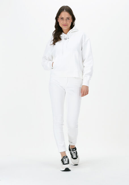 Witte CALVIN KLEIN Sweater STACKED LOGO HOODIE - large