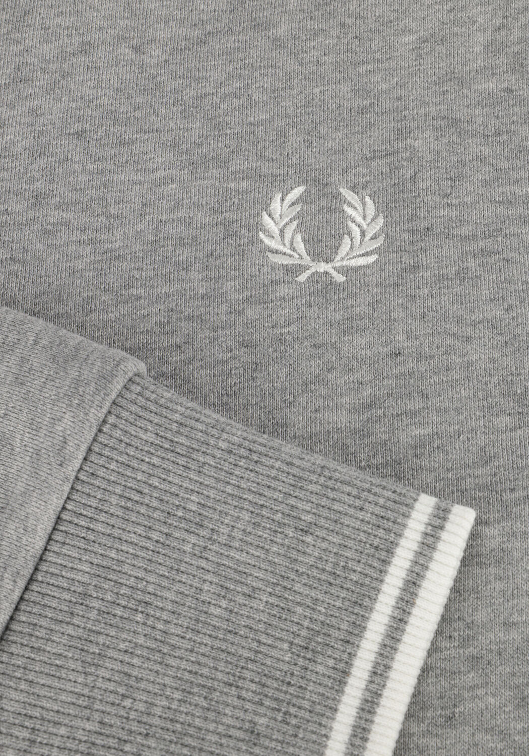 Grijze FRED PERRY Trui CREW NECK SWEATSHIRT - large