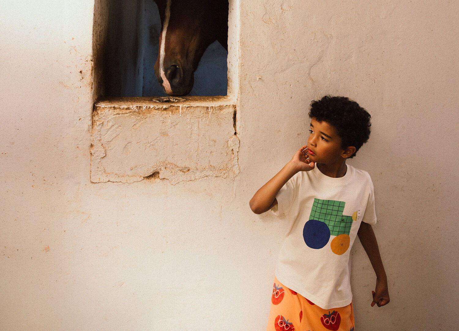 Jelly Mallow T-shirt TRACTOR T-SHIRT en blanc - large