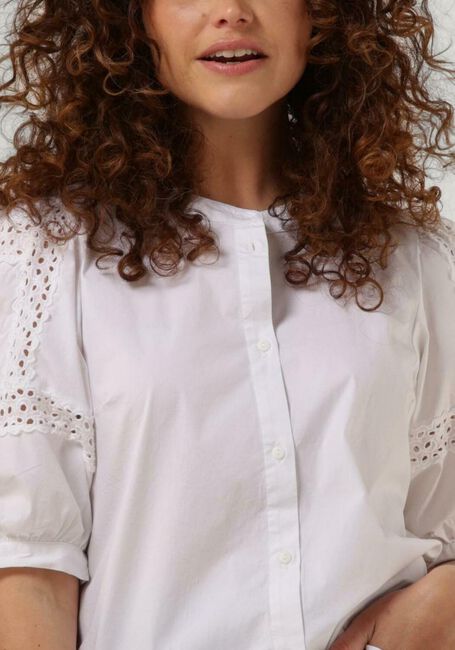 Witte MSCH COPENHAGEN  MSCHMARIBEL CENILLA 2/4 SHIRT - large