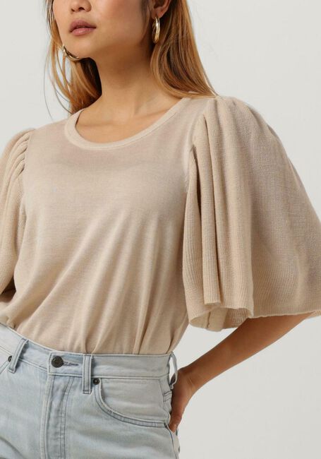 Creme RUBY TUESDAY Trui VIVIN SHORT BUTTERFLY SLEEVE PULL - large