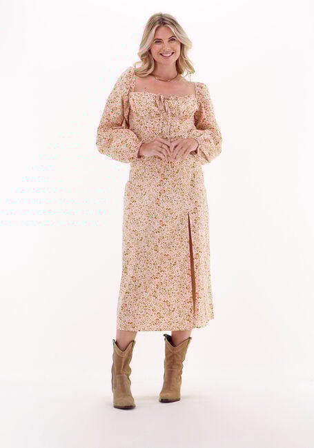 NA-KD Robe midi CUPS DETAIL COTTON LS MIDI DRESS en multicolore - large