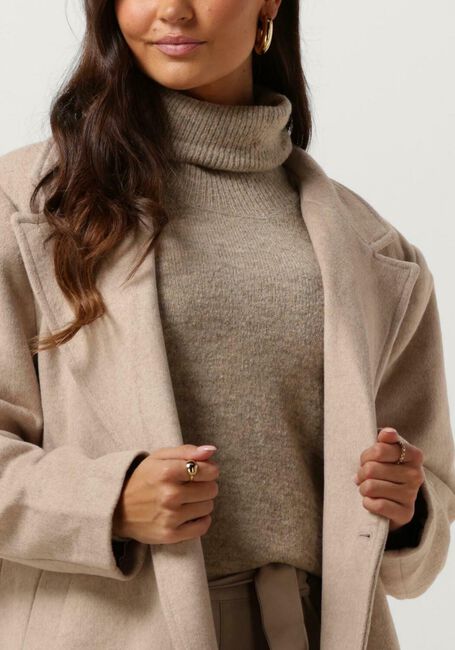 NEO NOIR Manteau WILLIAMS WOOL COAT en beige - large