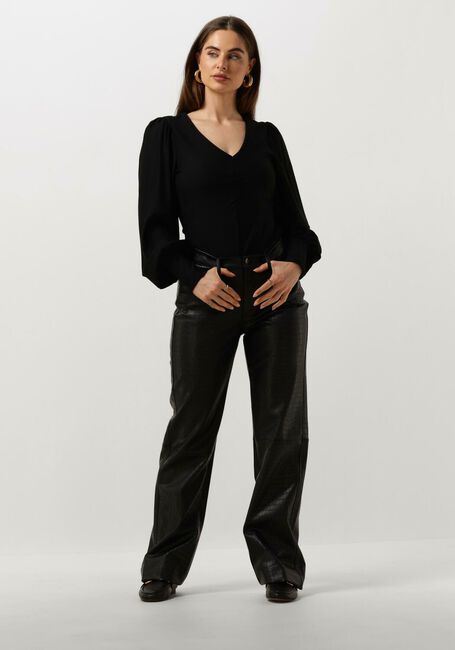 Zwarte GESTUZ  RIFAGZ V-NECK BLOUSE - large