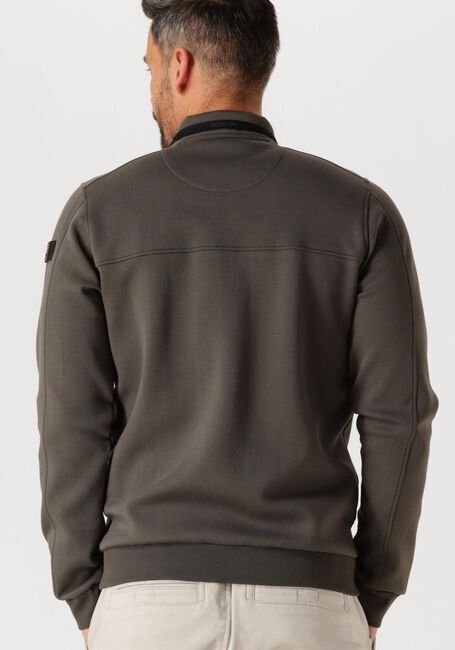 Groene PME LEGEND Jack ZIP JACKET SPACER LOOK SWEAT - large