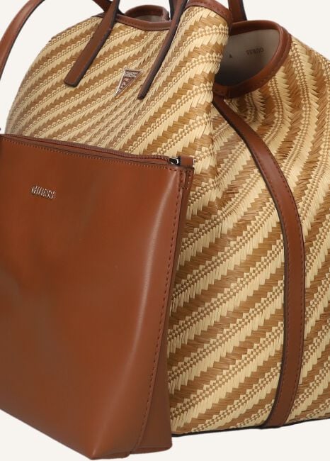 Bruine GUESS Schoudertas VIKKY II LARGE 2 IN 1 TOTE Bruine GUESS Schoudertas VIKKY II LARGE 2 IN 1 TOTE - large