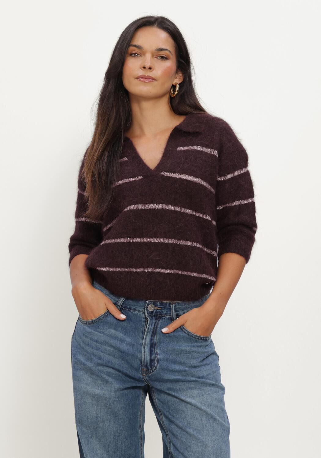 BEAUMONT Pull HELENE PULLOVER Bordeaux - large
