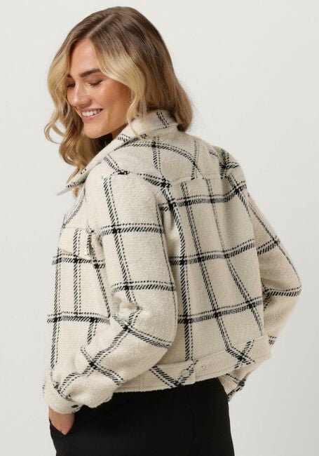 VANILIA Jack BIG CHECK CARDI Blanc - large