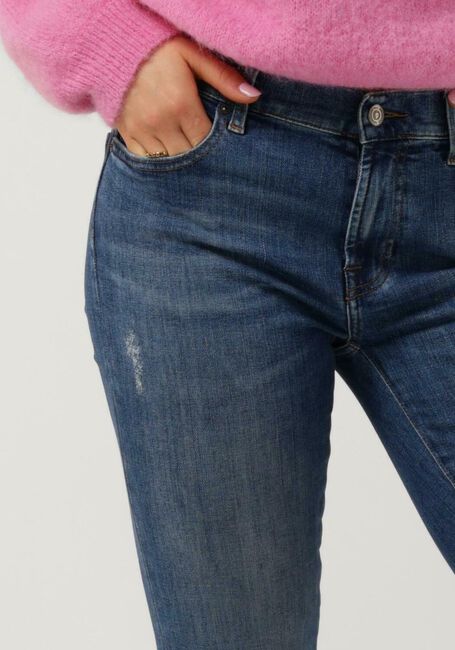 7 FOR ALL MANKIND Skinny jeans HW SKINNY SLIM ILLUSION ALLEYWAY WITH RAW CUT Bleu foncé - large