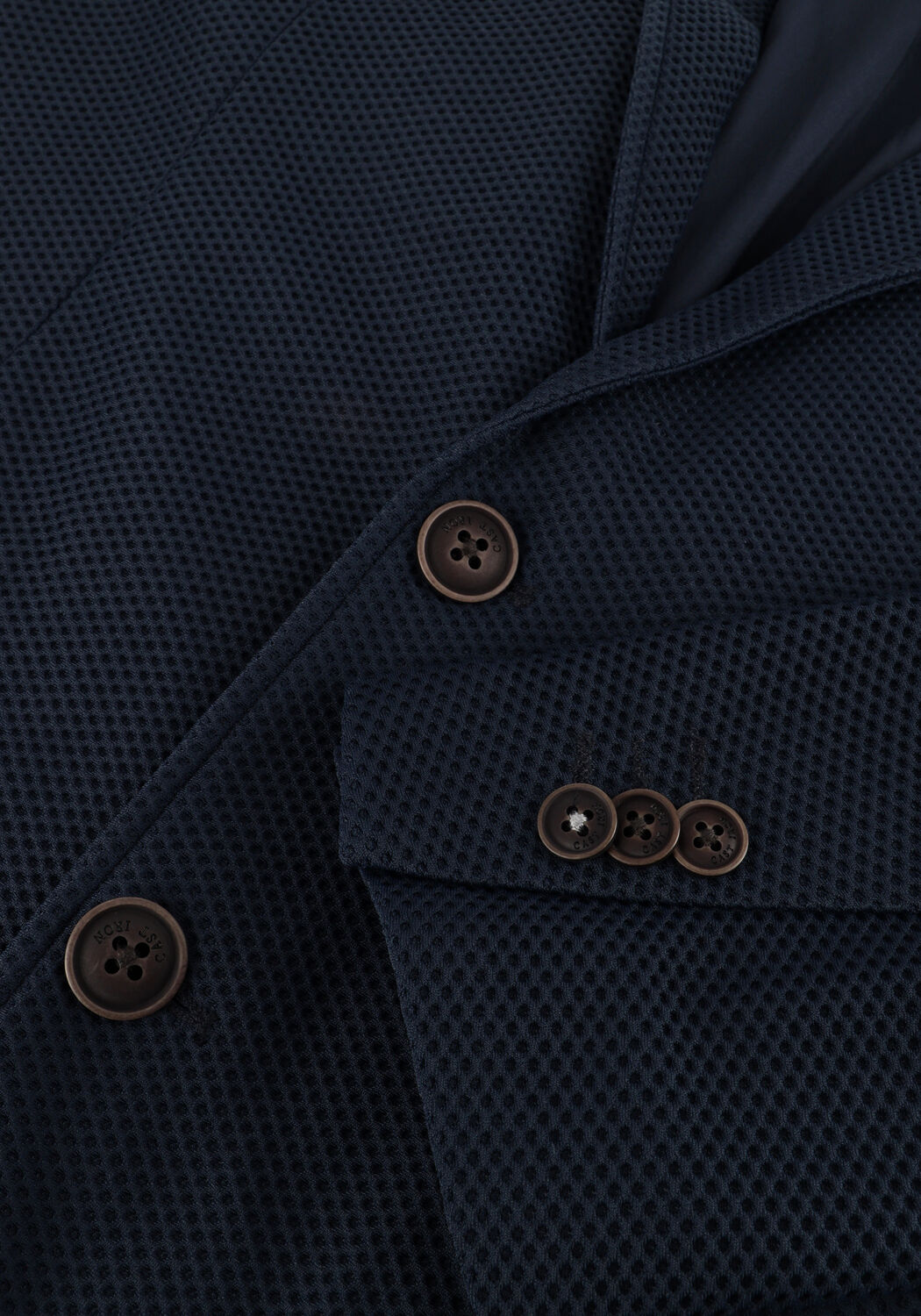 Donkerblauwe CAST IRON Colberts FANCY STRUCTURE KNIT - large