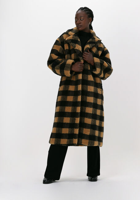 STAND STUDIO Manteau Teddy MARIA COAT en camel - large