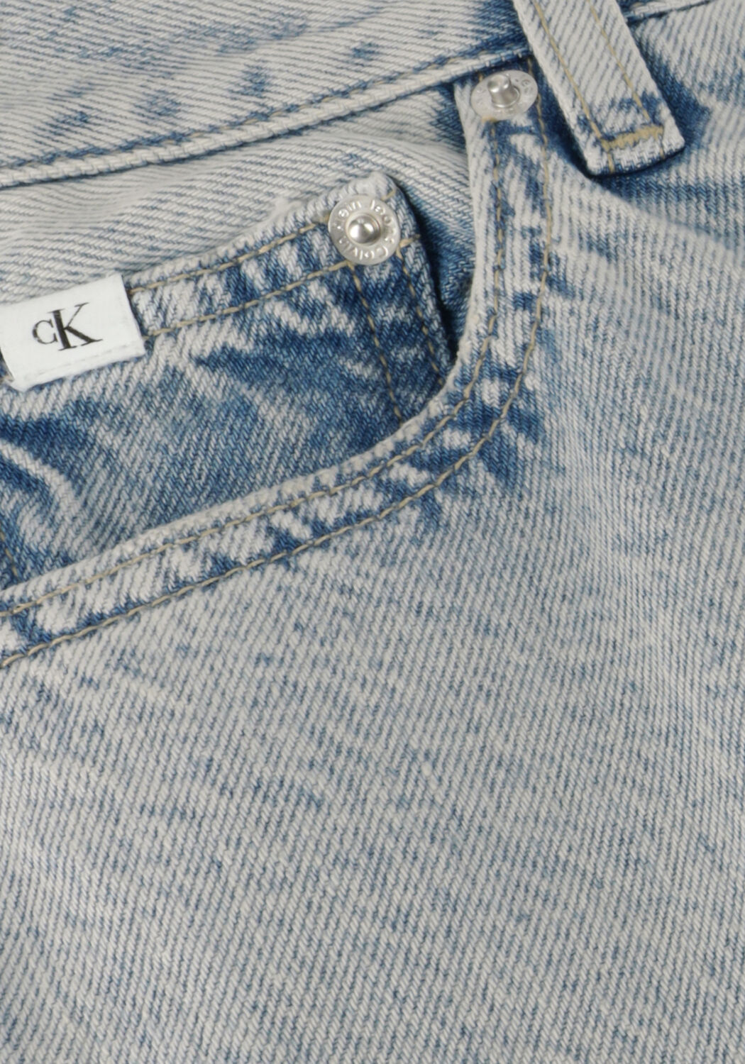 Lichtblauwe CALVIN KLEIN Mom jeans MOM JEAN - large