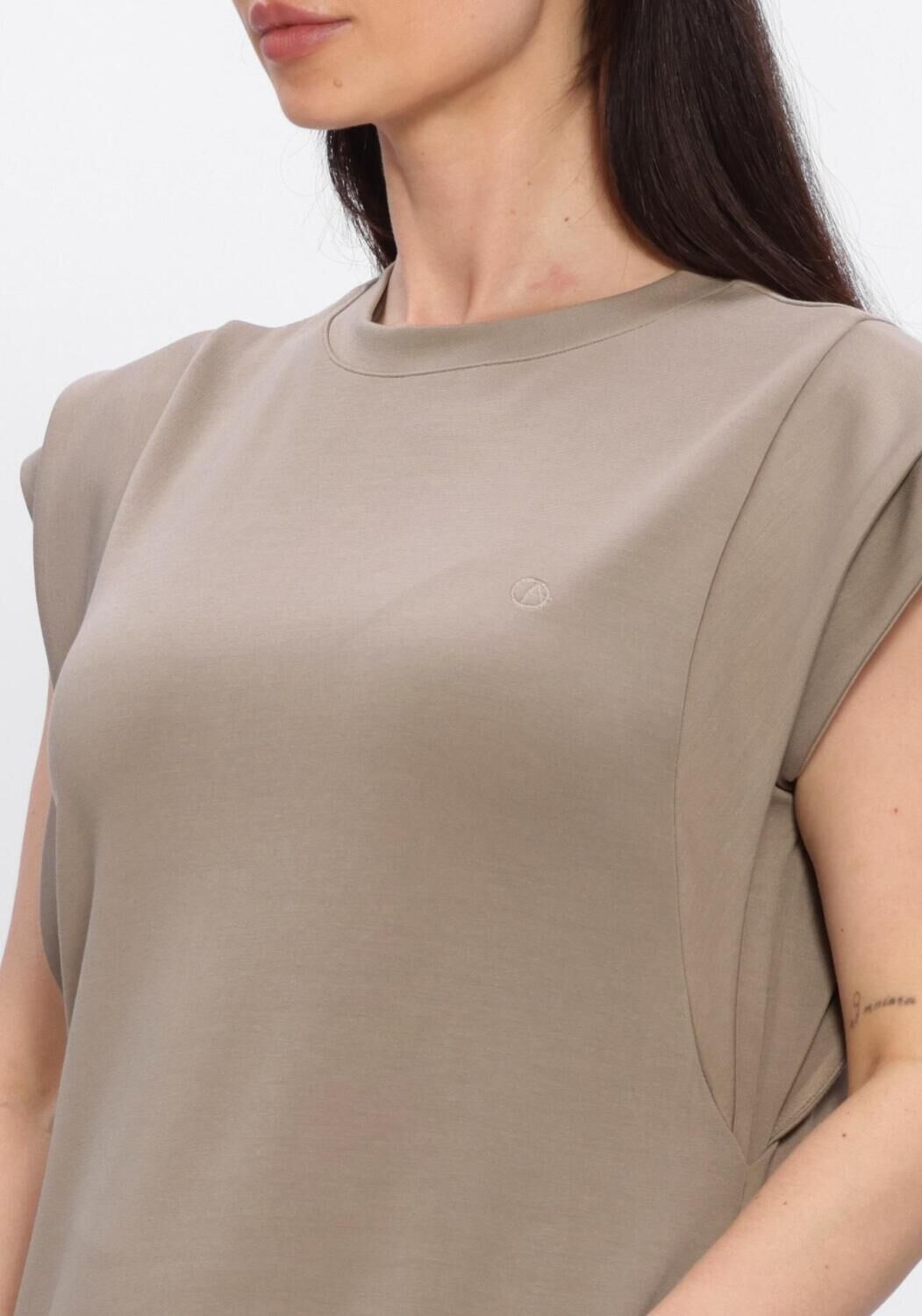 AIMEE THE LABEL Robe maxi SILVANA en taupe - large