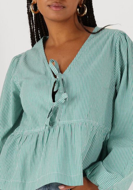 NEO NOIR ESMEE SMALL STRIPE BLOUSE Blouses en vert - large