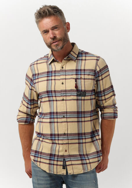 SCOTCH & SODA Chemise décontracté REGULAR FIT MID-WEIGHT BRUSED FLANNEL CHECK SHIRT en beige - large