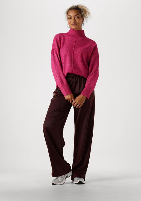 Y.A.S. Pantalon large YASPELANA HW PANT en marron - large