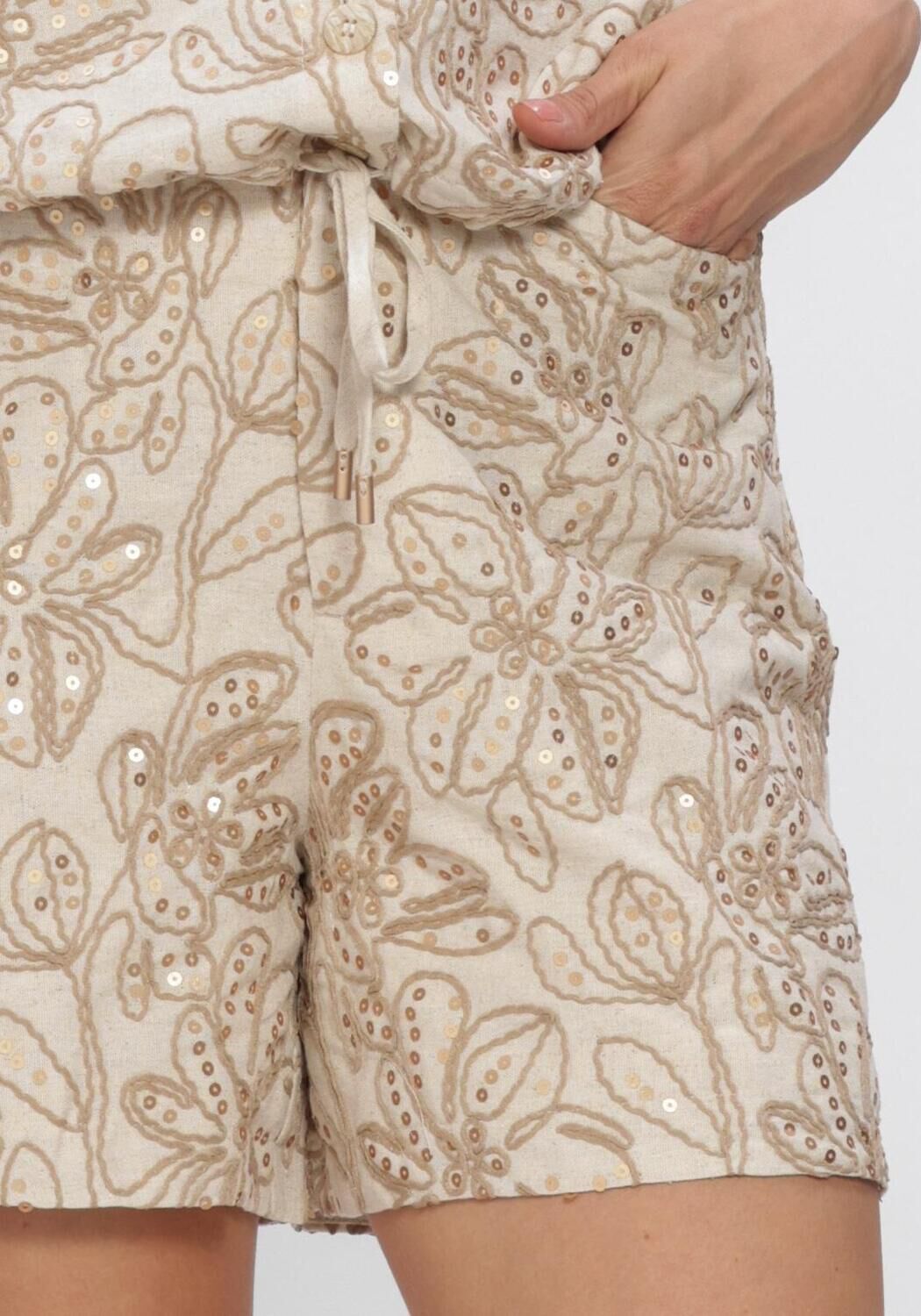 Zand NUKUS Broeken/jumpsuits DAGMAR SHORT PAILLET - large