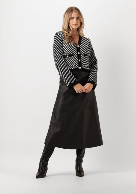 Y.A.S. Gilet YASCHARLA LS SEQUIN KNIT CARDIGAN en noir - large