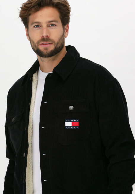 TOMMY JEANS Surchemise TJM LINED CORD OVERSHIRT en noir - large