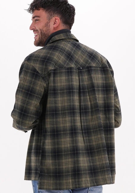 Groene CALVIN KLEIN Overshirt CONTRAST POCKET CHECK OVERSHIRT - large