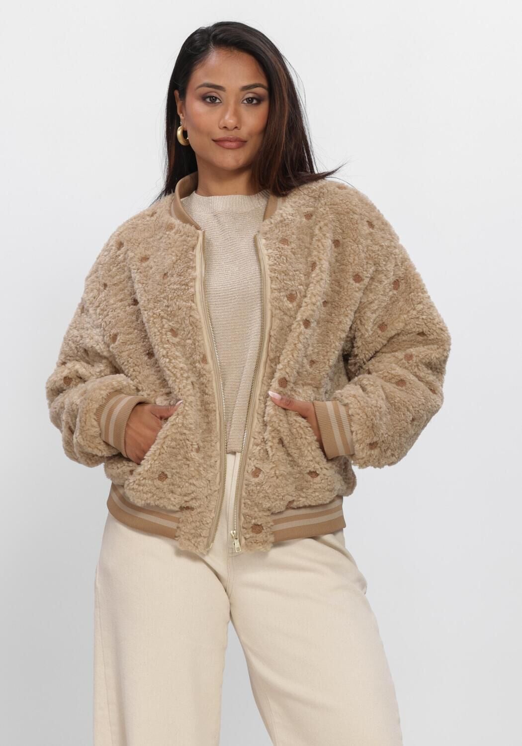 NUKUS Jack HENNY JACKET DOTS en beige - large