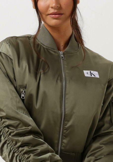 CALVIN KLEIN Jack SATIN BOMBER Olive - large