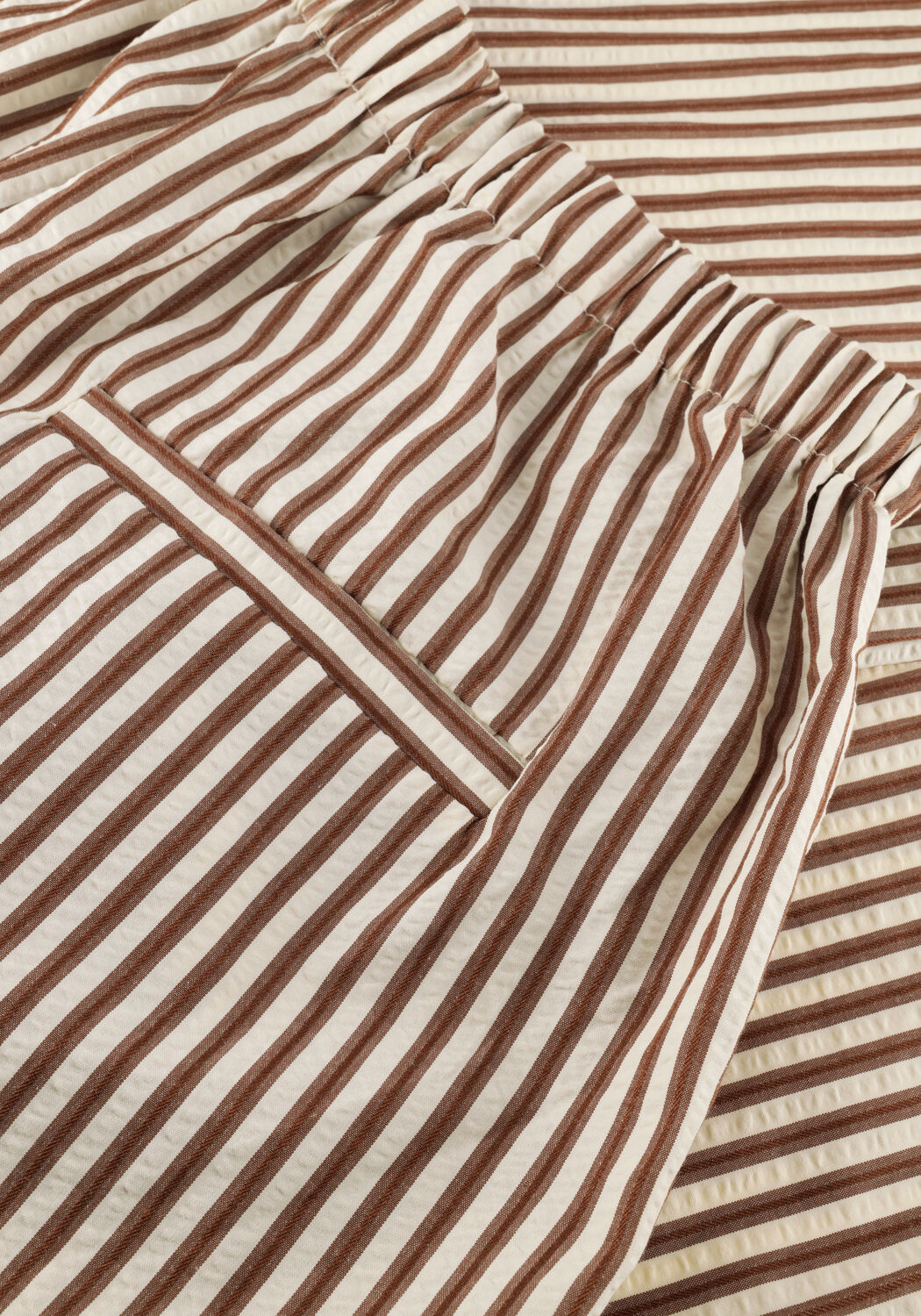 GRACE & MILA Pantalon large SS2613023 Cr&egrave;me - large